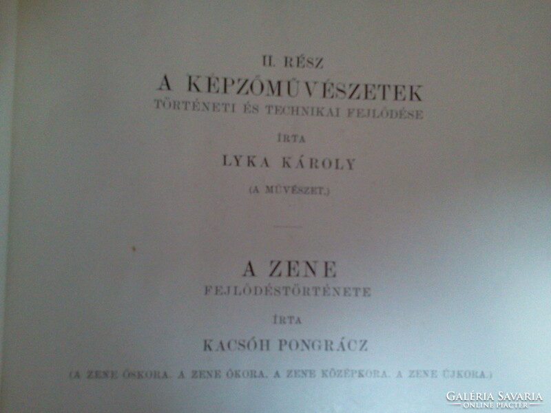 Könyv A műveltség könyvtára Kacsóh Pongrác, Lyka Károly