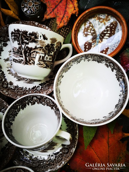 Action!!! English country style faience tea set