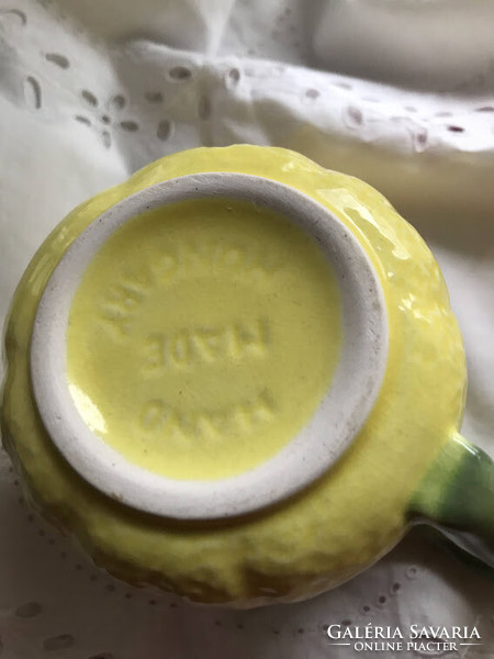 Earthenware mugs in the shape of lemons - 2 pcs