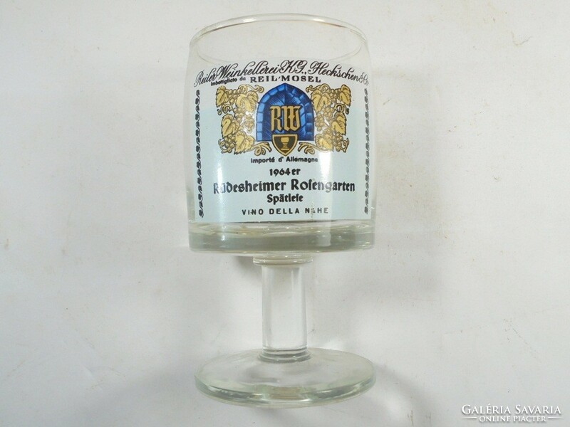 Old retro -reil mosel- German-made wine stemmed wine glass from 1964