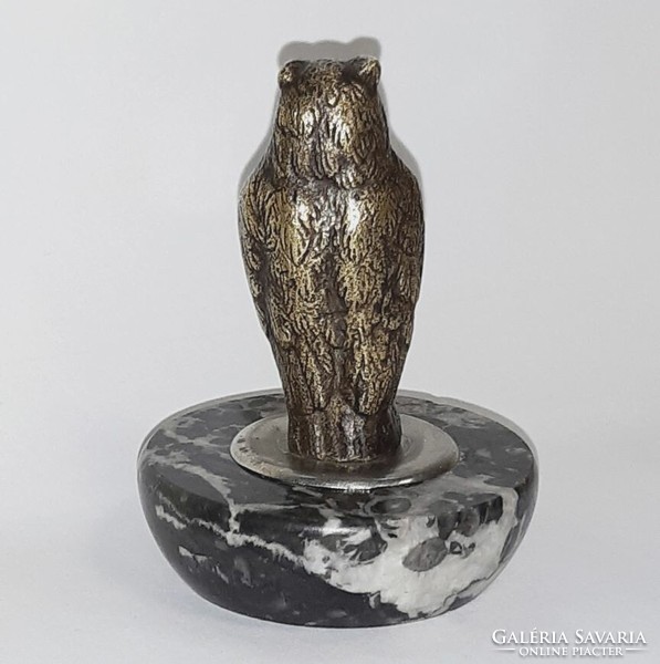 Bronze owl figure