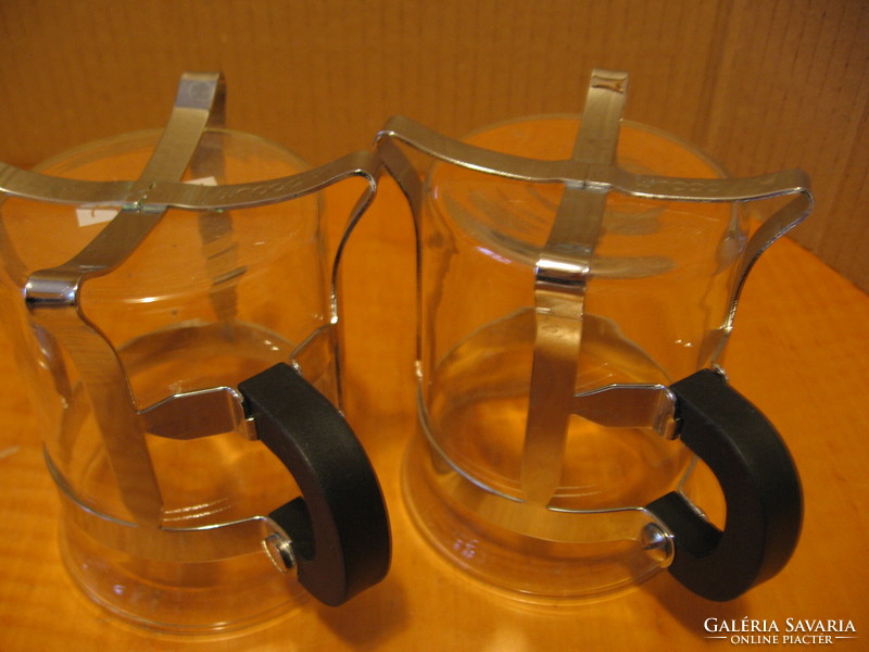 Retro Chambord fekete fülű  Bodum pohár pár
