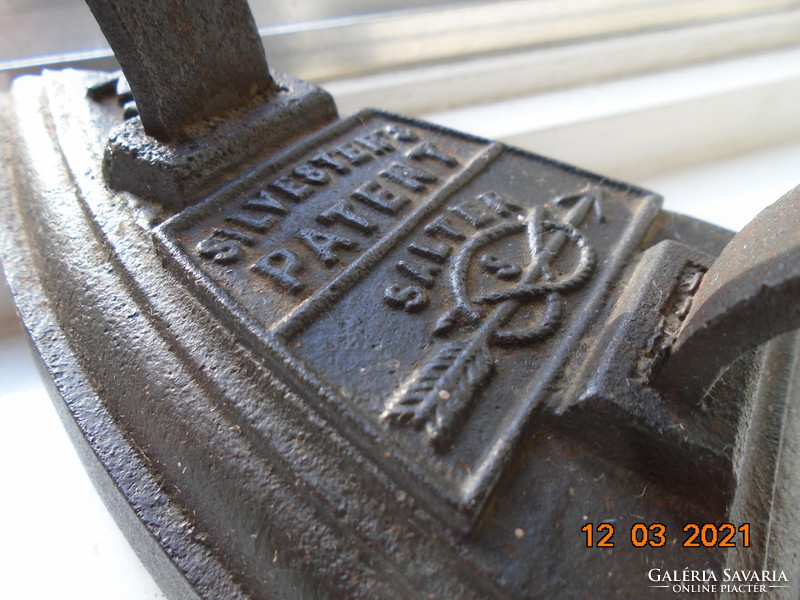 No. 19 salter Victorian silvester's patent English patented cast iron iron 1.6 kg