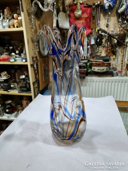 Czechoslovakian crystal vase