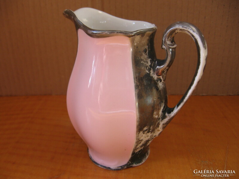 Pink-silver gloria porcelain jug