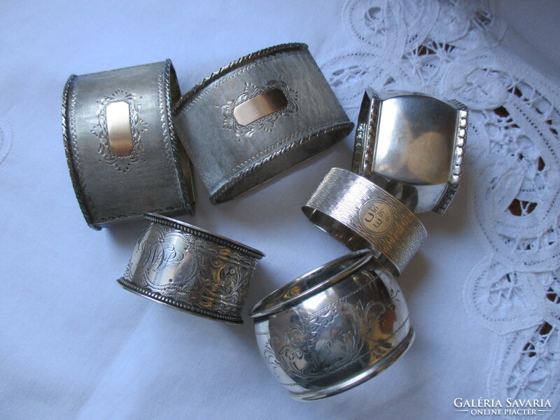 Antique silver napkin ring with Diana mark, master mark