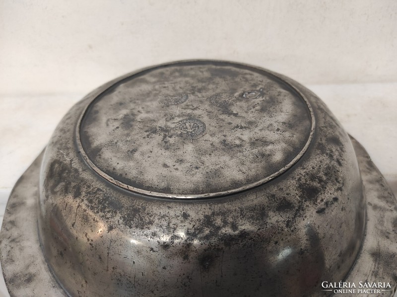 Antique kitchen tool pewter bowl 18th century xviii. 797 6507 with master's degrees