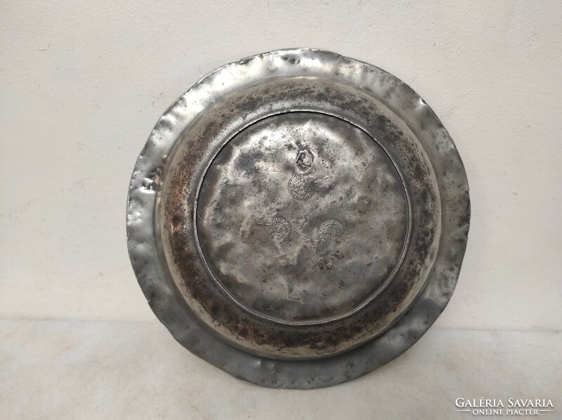 Antique kitchen tool pewter bowl 18th century xviii. 797 6507 with master's degrees