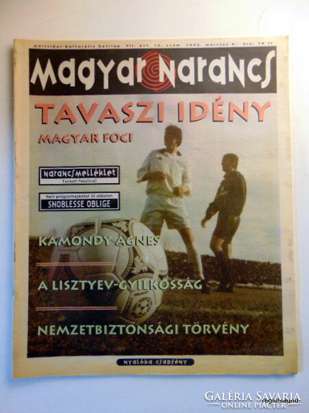 1995 March 9 / Hungarian orange / original, old newspaper :-) no.: 24613