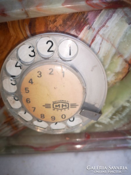 Gyönyörű régi míves Alabástrom telefon! Kiváló dekoráció gyüjteményben is