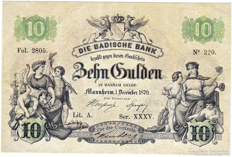 Germany 10 German forints 1870 replica