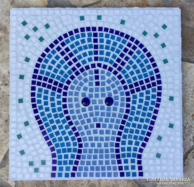 Drozdik ili graphic artist: Mayan Madonna glass mosaic wall picture