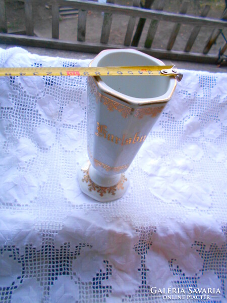 Antique Karlsbad porcelain cup with base