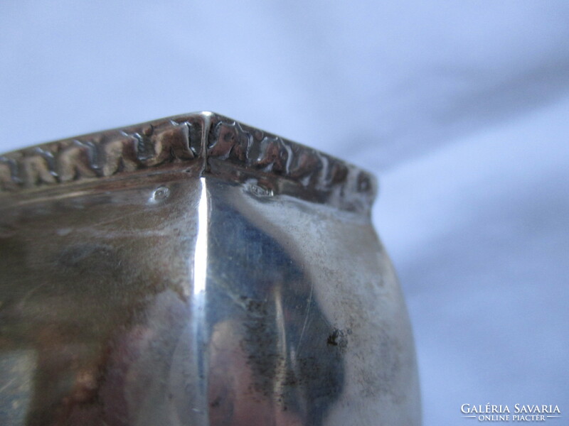 Antik ezüst szalvétagyűrű dianás jelzéssel, mesterjellel
