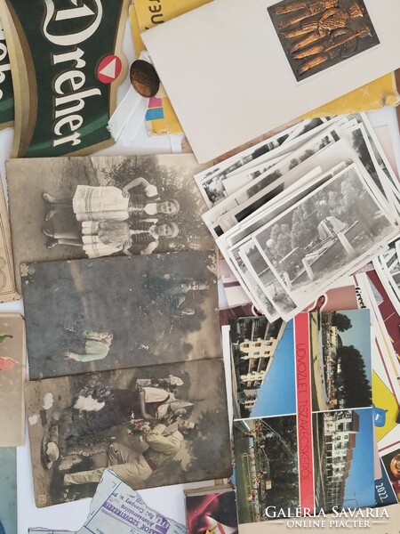 Old postcards, stamps, photographs