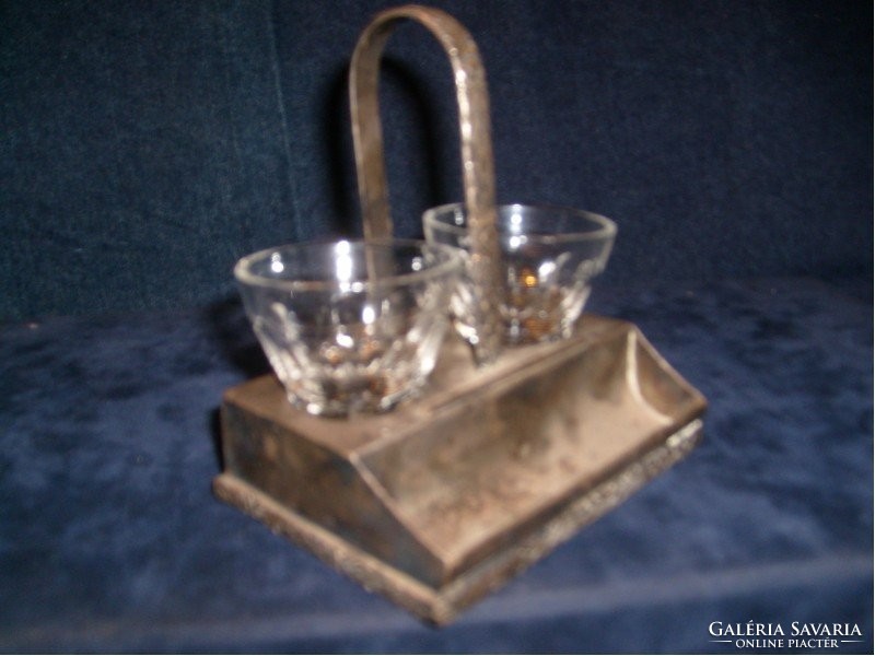 E6 discounted master mark old silver plated stand bottom marked spice holders rarity with tooth pick holder