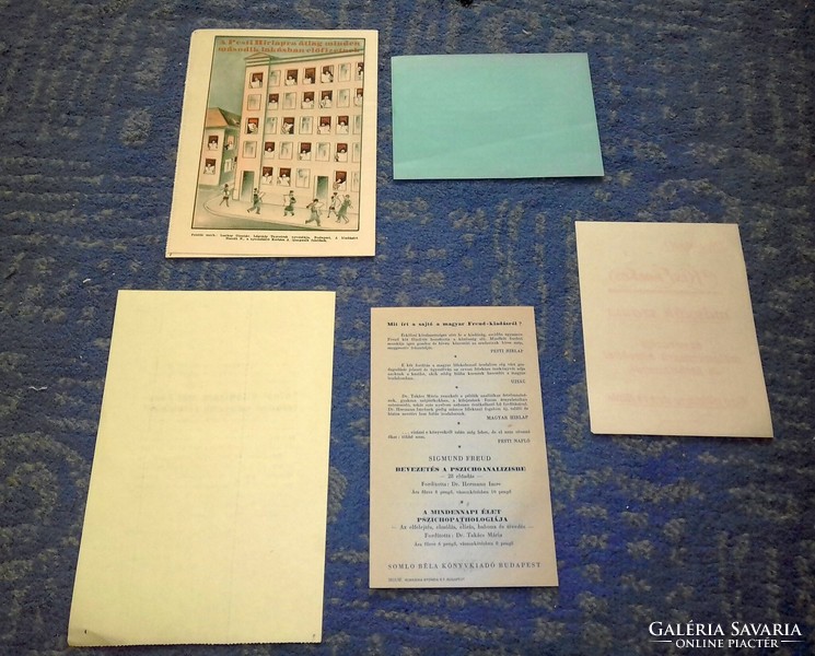 Pre-war small print, newspaper, magazine subscription notices, flyers, advertising