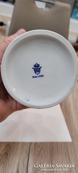 Csodaszép GDR Unterweissbach Porcelán Váza.26cm