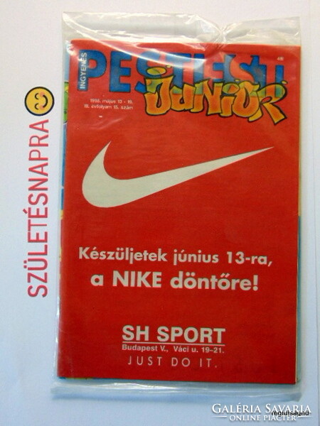 1998 május 13  /  PESTI EST junior  /  SZÜLETÉSNAPRA :-) ÚJSÁG!? Ssz.:  24450