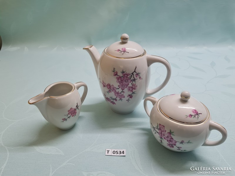 T0534 Köbánya porcelain factory cherry blossom set between 1954-57
