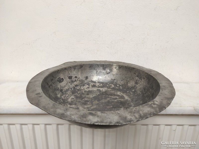 Antique kitchen tool pewter bowl 18th century xviii. 797 6507 with master's degrees