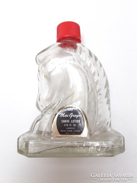 Retro mac gregor facial bottle horse head shaped old male facial bottle
