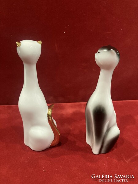 Porcelain cats from Raven House