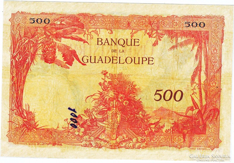 Guadeloupe 500 frank 1934 REPLIKA