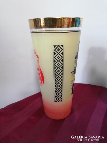 Retro glass vase, large