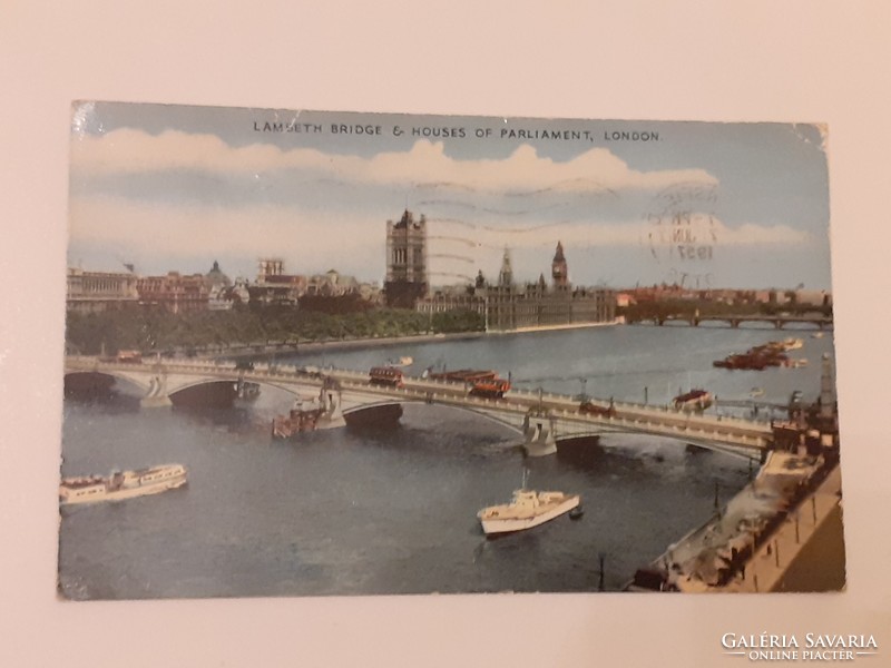 Old postcard 1957 london photo postcard