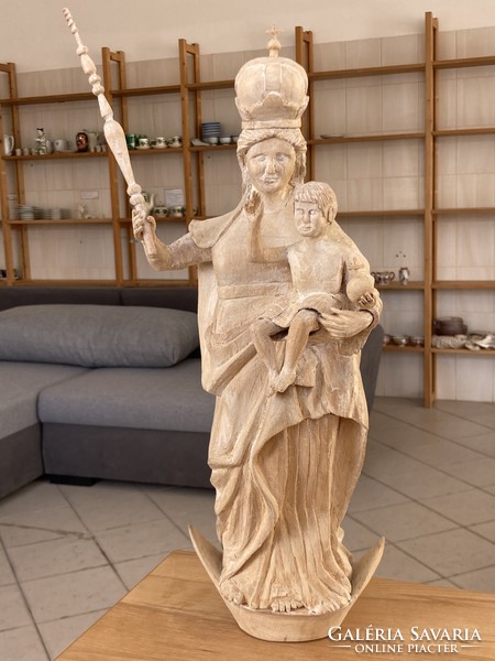 Keresztény vallási szobor fából faragott #4