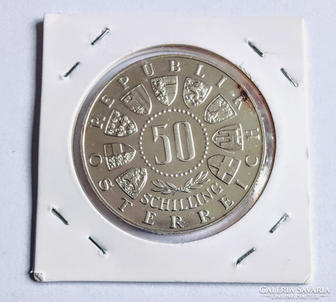 Austria silver 50 schilling 1964 proof