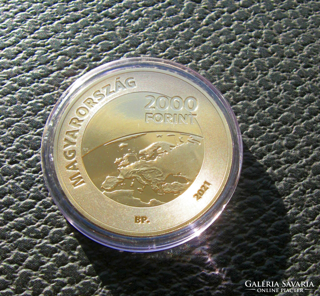 2021 - Hungarian Presidency of the Council of Europe - HUF 2,000 - commemorative coin - in capsule + mnb description