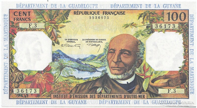 Francia-Antillák  100 francia frank 1964 REPLIKA