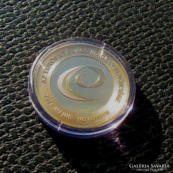 2021 - Hungarian Presidency of the Council of Europe - HUF 2,000 - commemorative coin - in capsule + mnb description