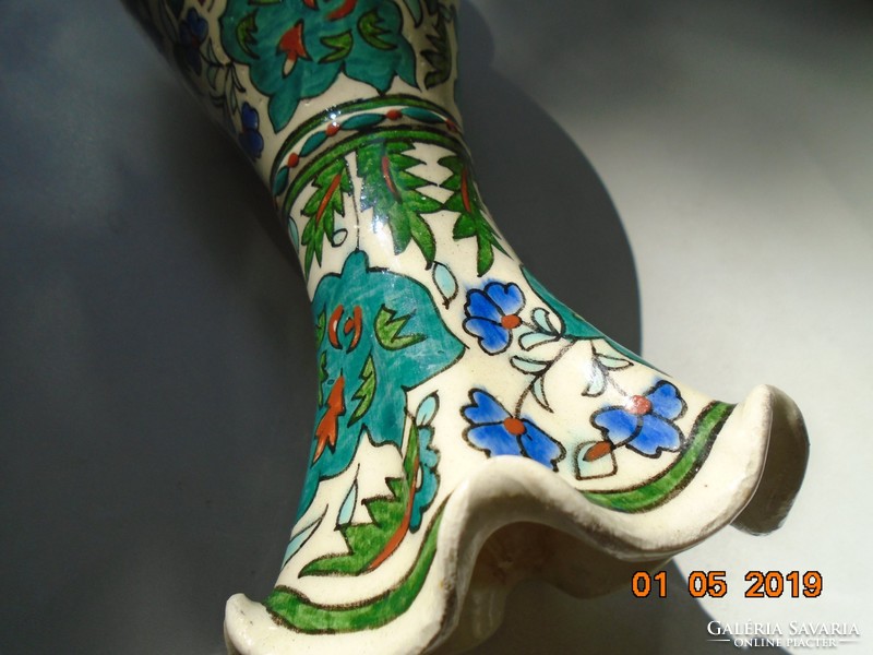 Antique izniki hand painted vase