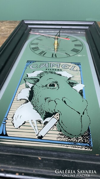 Retro Camel tükrös cigaretta reklám design falióra