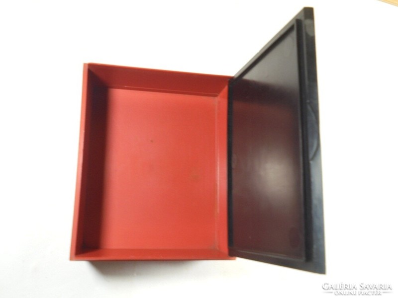 Retro vttv videoton advertising plastic box chest - approx. 1970-80 Years