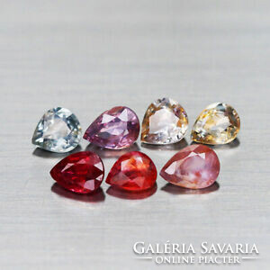 Natural drop-shaped African sapphires 2.5 Ct total