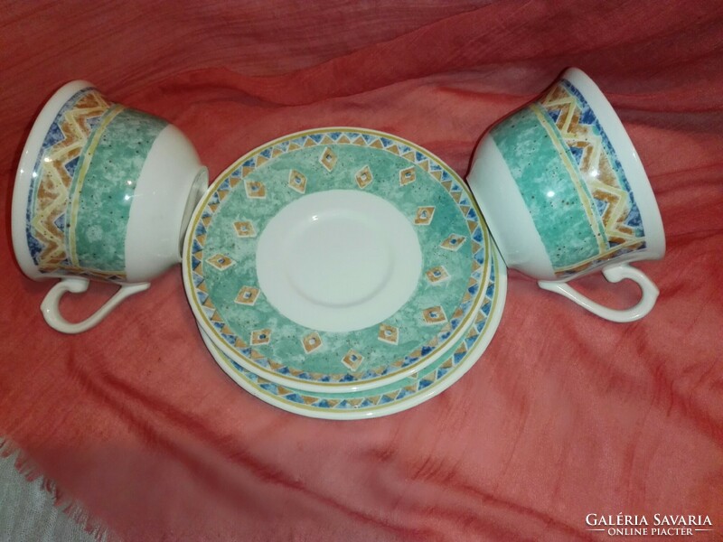 English porcelain tea set..Turquoise.