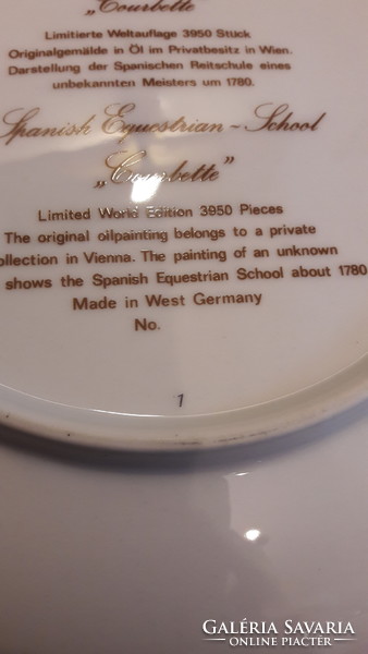 Military porcelain decorative plate, wall plate 2 (m3352)