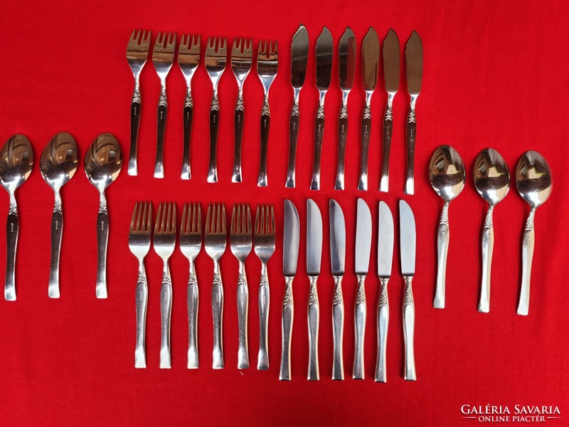 Bmf silver alloy cutlery set for 6 people