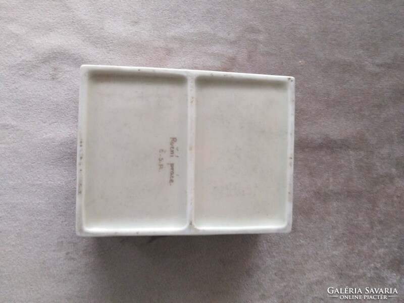 Antique porcelain jewelry box