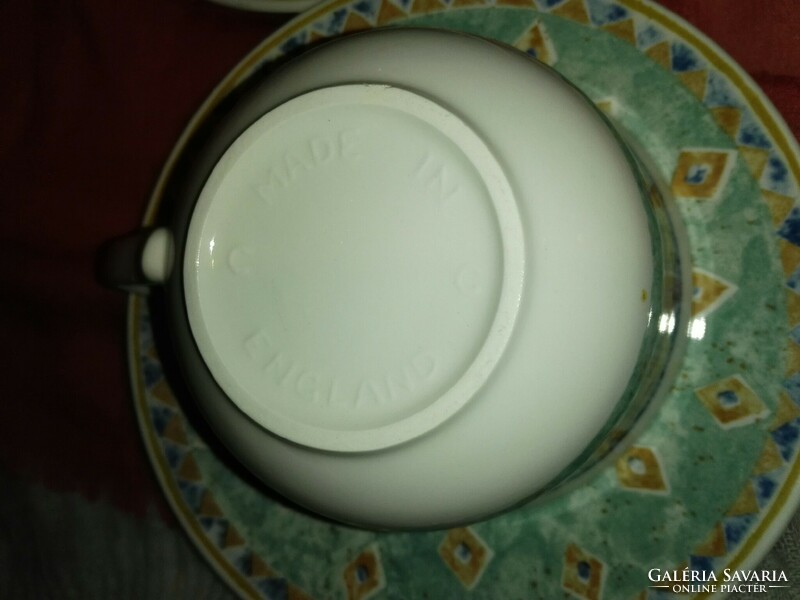 English porcelain tea set..Turquoise.
