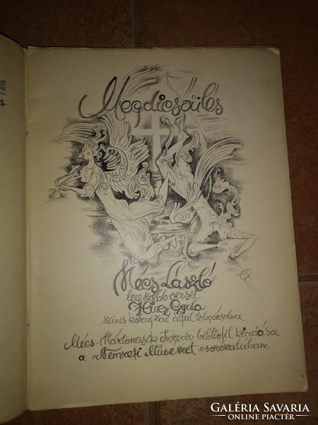 László Mecs: glorification. The most beautiful poems of László Mécs. With drawings by Gyula Hincz, 1935