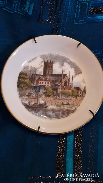 Castle porcelain plate, wall plate 1 (m3354)