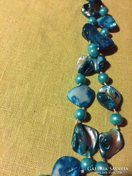 Turquoise long unique necklace (8fprd)
