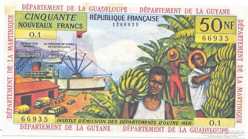 Francia-Antillák  50 francia frank 1963 REPLIKA
