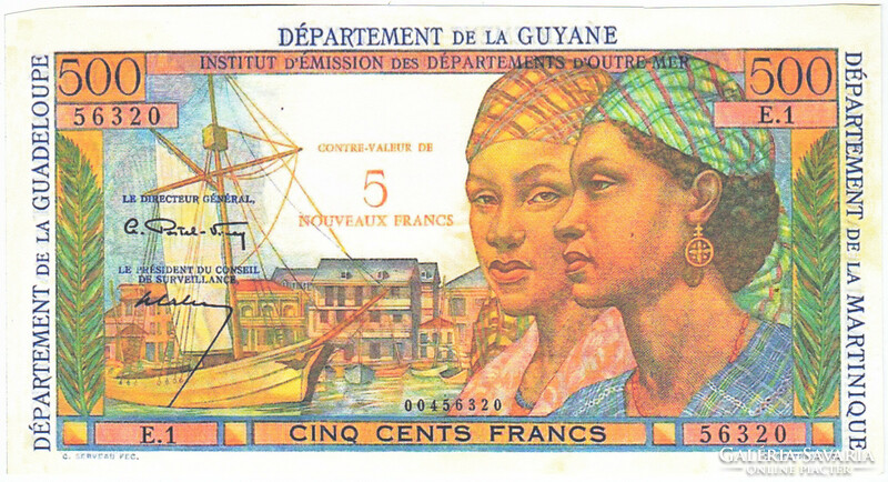 Francia-Antillák  5 francia frank 1961 REPLIKA