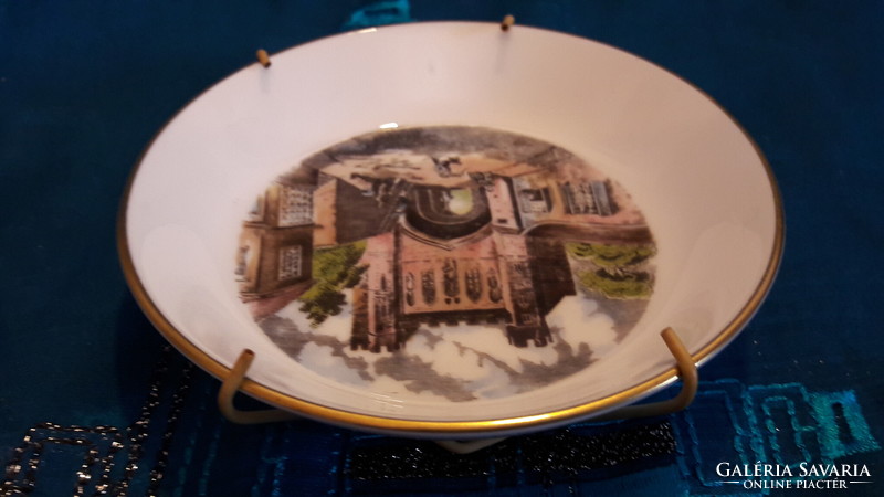 Castle porcelain plate, wall plate 2 (m3355)